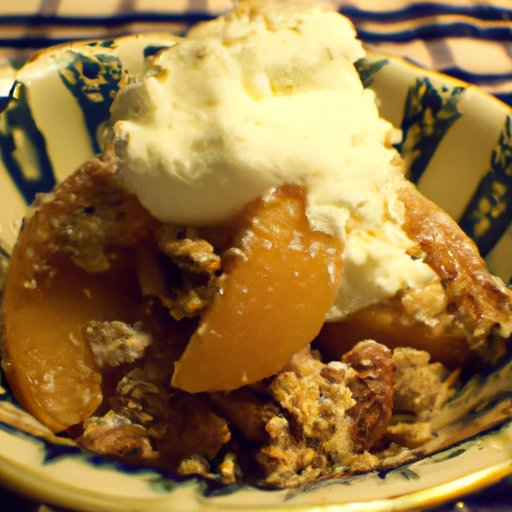 Southern Peaches with Pecan Shortbread