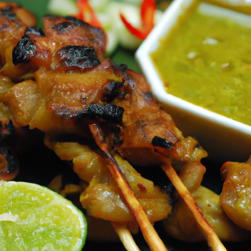 Soy Meat Satay with Spicy Peanut Sauce