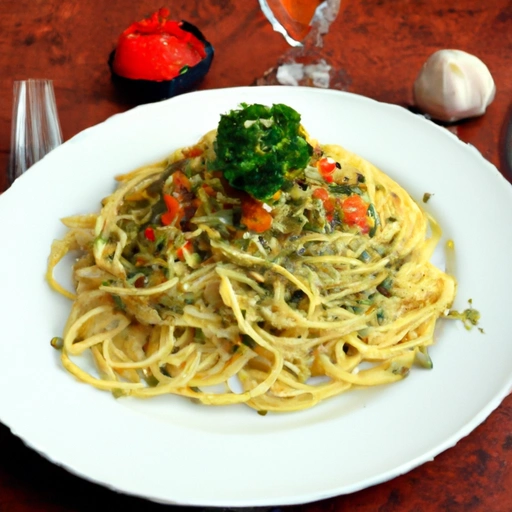 Spaghetti with Herb Sauce