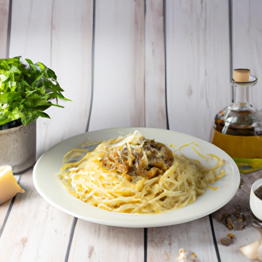 Spaghetti z oliwą z oliwek i czosnkiem