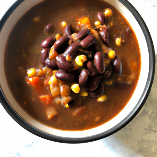Spicy Black and Red Bean Soup
