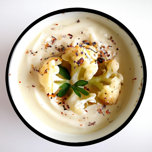 Spicy, Homestyle Cream of Cauliflower Soup