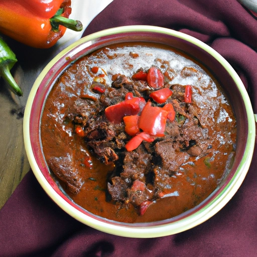 Spicy Red Wine and Beef Chili