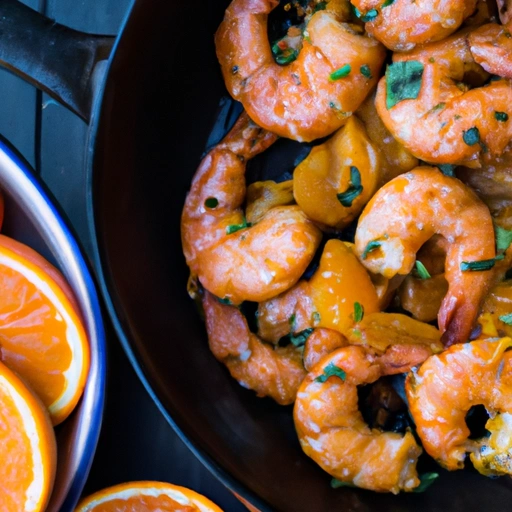 Spicy Shrimp and Oranges or Clementines