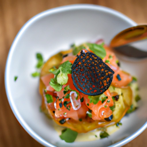 Spicy Truffle Salmon Tartare