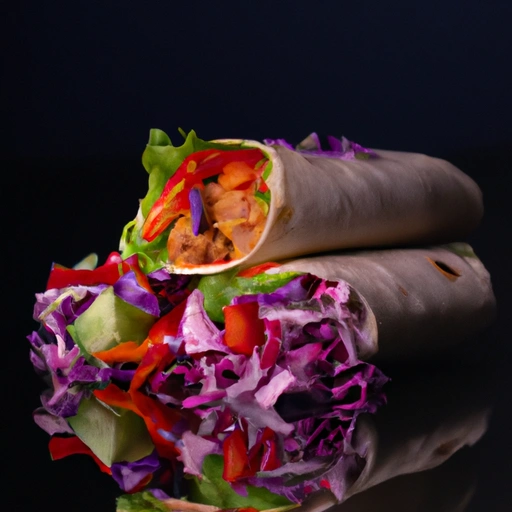 Pikantny wegetariański wrap