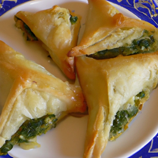 Spinach and Cheese Triangles