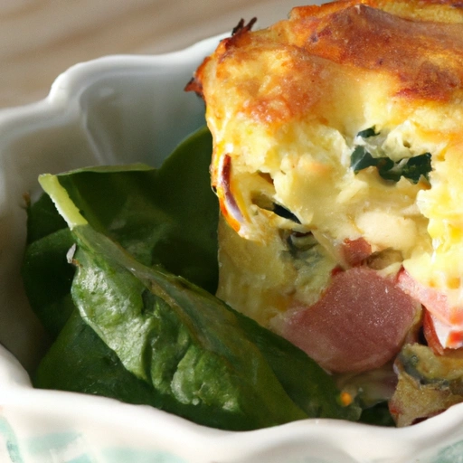 Spinach and Ham Soufflé