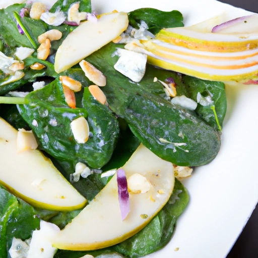 Spinach and Pear Summer Salad