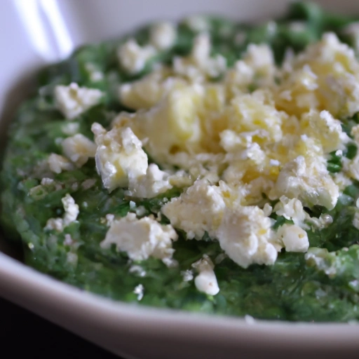 Spinach Purée with Feta Cheese