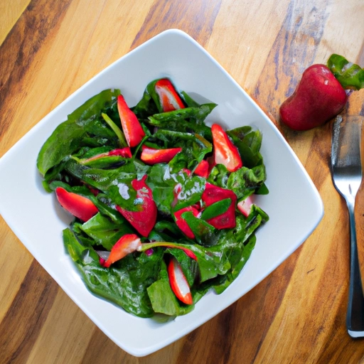 Spinach with Strawberries Salad