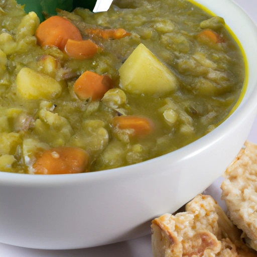 Split Pea Soup with Onion and Rice or Potato