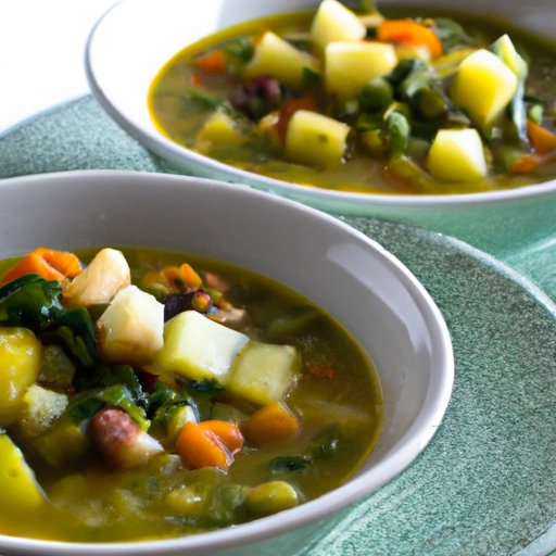 Spring Minestrone for Two with a Spanish Twist