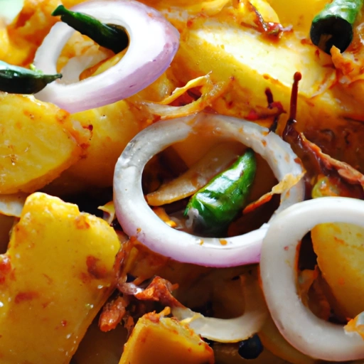 Sri Lanka Ala Badun Potatoes and Onion