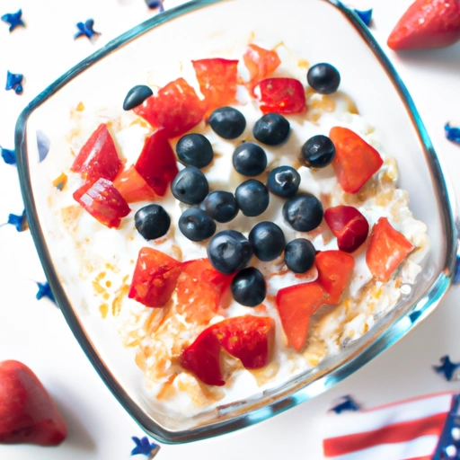 Stars and Stripes Rice Pudding