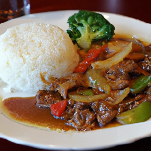 Steak Cantonese and Rice