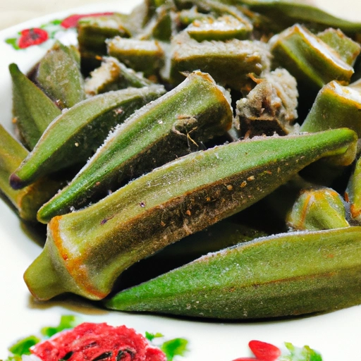 Steamed Fonio with Okra