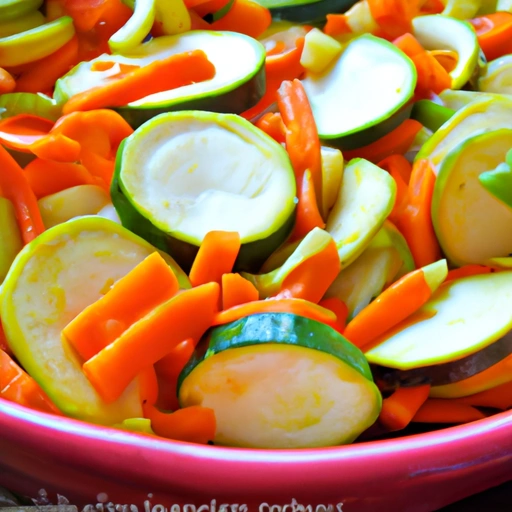 Steamed Zucchini and Carrots