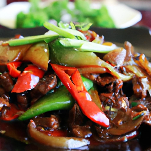 Stir-fried Beef with Peppers