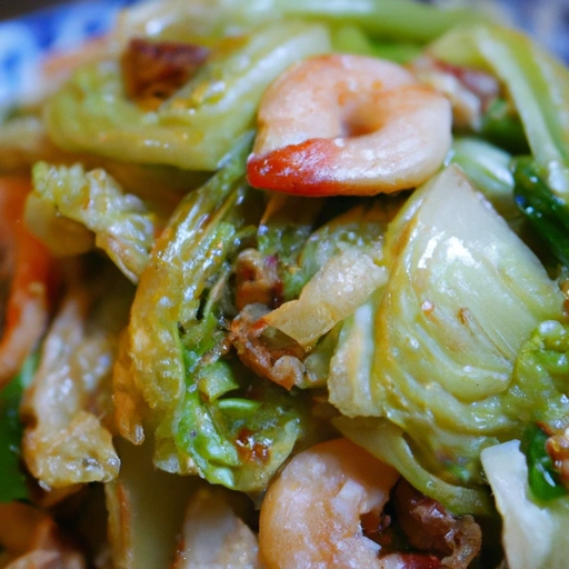 Stir-fried Chinese Cabbage and Dried Shrimp