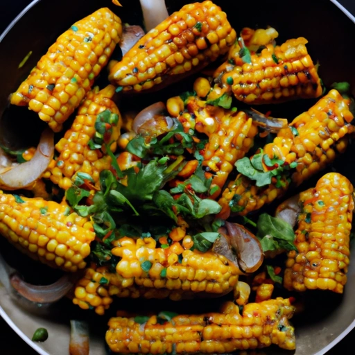 Stir-fried Corn with Cumin and Coriander