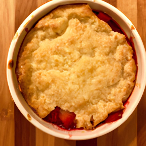 Strawberry Apple Cobbler