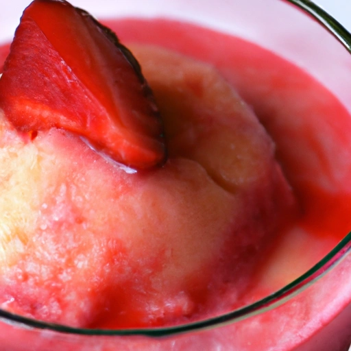 Strawberry frozen fruit dessert