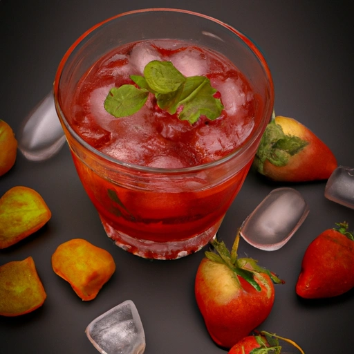 Strawberry Sangria Ice