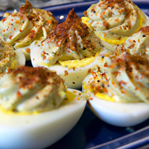 Stubb's Capers 'n' Creole Deviled Eggs
