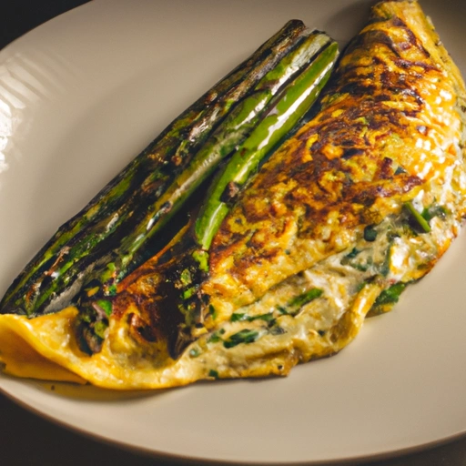 Stuffed Asparagus and Brie Omelet