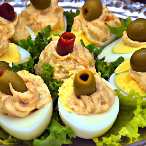 Stuffed Eggs with Fish Paste