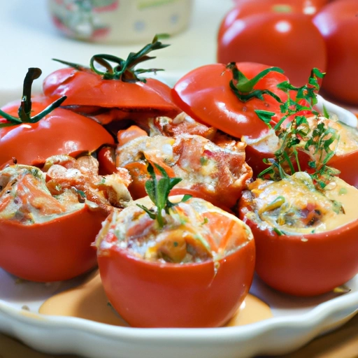 Stuffed Tomatoes and Crab