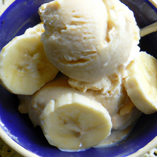 Sugar-free Banana Ice Cream