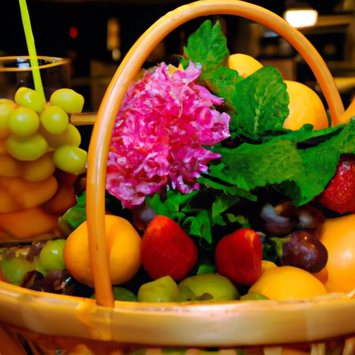 Koszyk z letnimi owocami