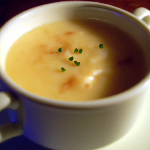 Słodka zupa cebulowa