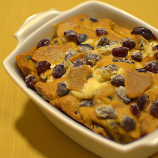 Sweet Potato Casserole with Raisins and Cookies