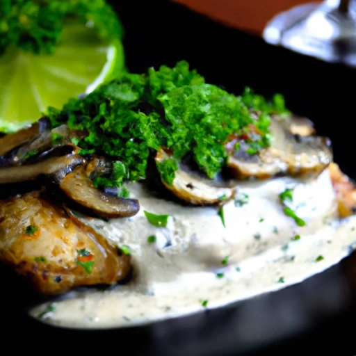 Swordfish Steaks with Mushroom Sauce