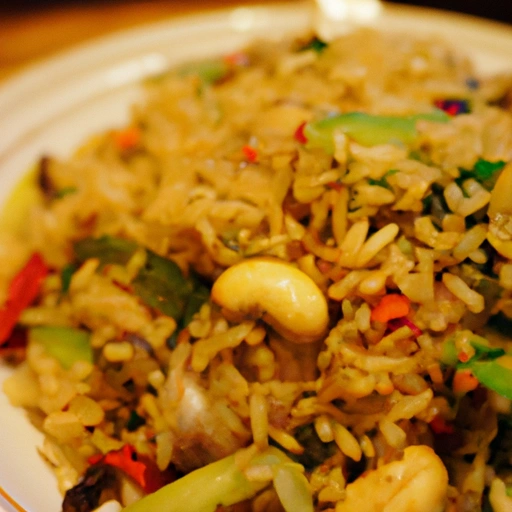 Tajwański wegetariański ryż smażony