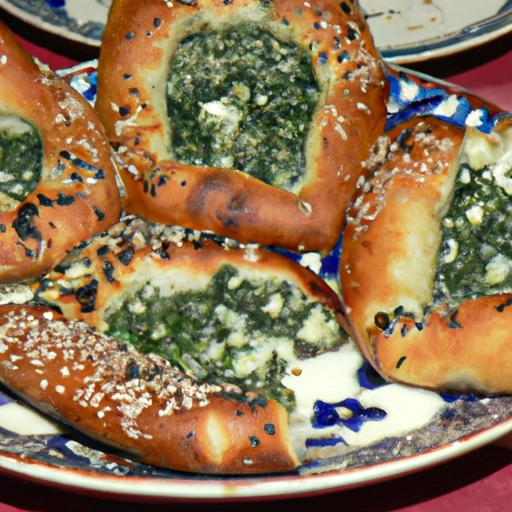 Tajikistan Bread with Spinach