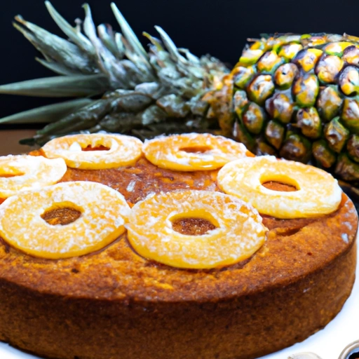 Smaczne ciasto ananasowe
