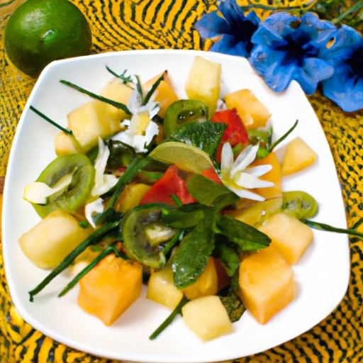 Tea Scented Melon and Pineapple Salad