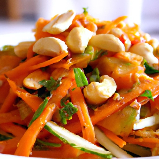 Thai Carrot Salad with Peanuts