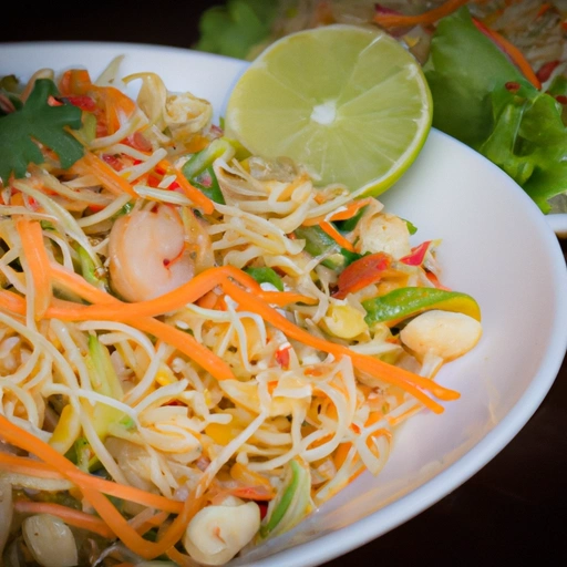 Thai Shrimp and Pasta Salad