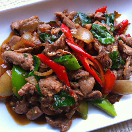Tajski smażony wołowina z chilli