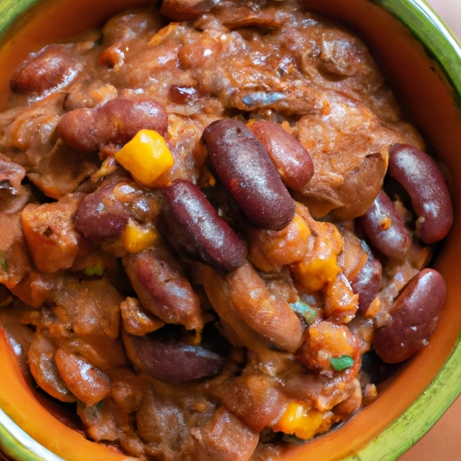 Three-bean and Pork Slow Cooker Chili