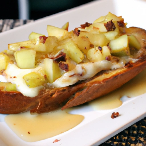 Toasted Baguette Slices with Pecan Butter, Brie and Apples