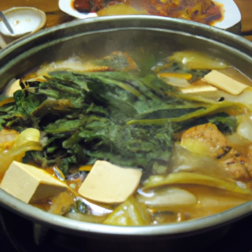 Toenjang Tofu and Vegetable Stew