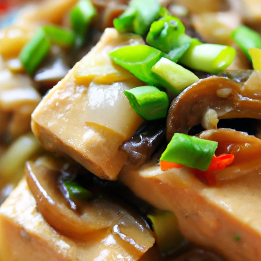 Przysmak z tofu i grzybami