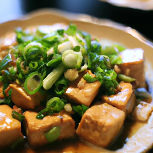 Tofu with Scallions