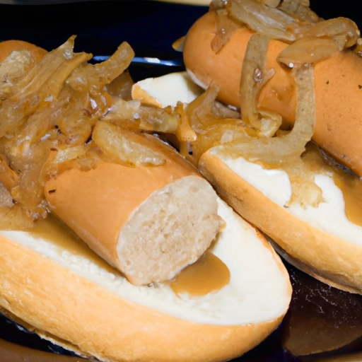 Tofurky Beer Brats with Caramelized Onions